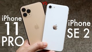 iPhone SE 2020 Vs iPhone 11 Pro Comparison Review [upl. by Yenattirb]