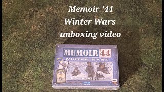 Memoir 44 Winter Wars unboxing video [upl. by Vyse776]