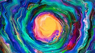 Light at the end of the tunnel  Stunning Spiral Swipe NEW PAINT POUR [upl. by Beattie961]