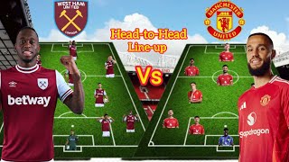 WAN BISSAKA VS MAZRAIOU🔥🔥 WESTHAM VS MAN UNITED Potential HeadtoHead Lineup 4231 Vs 4231 [upl. by Irod976]