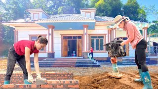 VIDEO 2000 Hours The Girl and Builders Working Tirelessly To Build a 100000 House in 3 Months [upl. by Assirol]