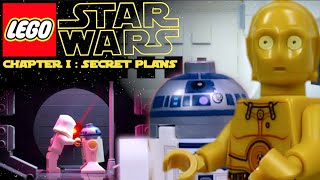 LEGO Star Wars A New Hope  Part 1  Secret Plans [upl. by Ahsai]