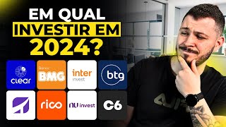 QUAL A MELHOR CORRETORA PARA INVESTIR EM 2024 GUIA DEFINITIVO [upl. by Anneehs]