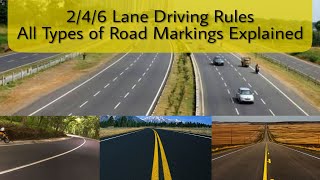 246 Lane Highway Rules  Everything about Different Road Markings  DrivingHub [upl. by Namien]