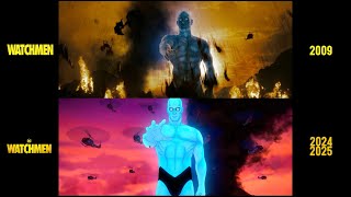 Watchmen liveaction2009animated 2024 amp 2025 sidebyside comparison TEASER [upl. by Macswan]