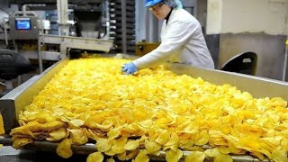 Awesome Automatic Potato Chips Making Machines  Amazing Skills Fast Workers in Food Processing Line [upl. by Dnomed]