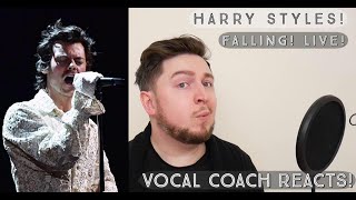 Vocal Coach Reacts Harry Styles Falling Live  The BRIT Awards 2020 [upl. by Royce]