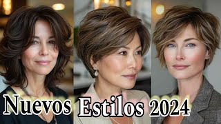 ✂️CABELLO DE MODA TENDENCIAS 2024 NUEVOS Cortes FEMENINOS con ESTILO 💇‍♀️PixieBobMixieBixie [upl. by Grae]