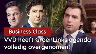 Baudet bij Business Class quotVVD heeft de GroenLinksklimaatagenda volledig overgenomenquot [upl. by Einama994]