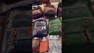 💼 Is the leather real in leather market in Florence Italy travel florence leatherbag shopping [upl. by Oicinoid]