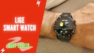 LIGE Smart Watch Review Manual  LIGE LIGE Smart Watch for Men Bluetooth Calls Voice Chat [upl. by Akalam]