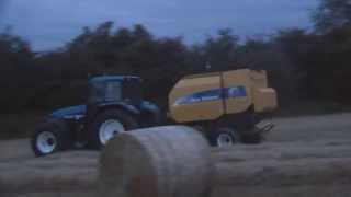 New Holland TM 165 Baleing Straw 2013 CoCork [upl. by Powel]