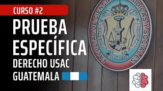 Curso PRUEBA ESPECIFICA PARTE 2 ⚖ Derecho USAC  Facultad Inteligente [upl. by Ikkaj]