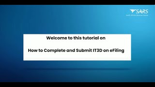 How to Complete and Submit IT3D on eFiling [upl. by Rehpetsirhc]