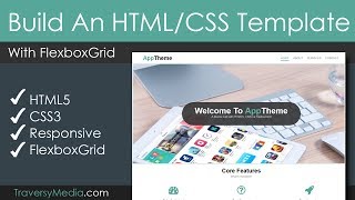 Build A Responsive HTML amp CSS Template With FlexboxGrid [upl. by Hatcher882]