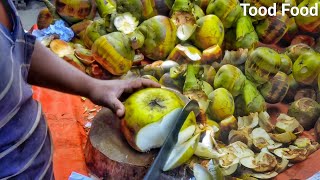 Village Food kacha tal Green Food palmyra Fruit [upl. by Eirised]