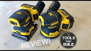 Review of Dewalt Cordless Orbital and Sheet Sander [upl. by Attenyw896]