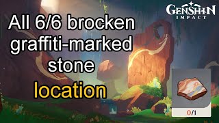 how to get and use Brocken Graffiti Marked Stone  Genshin Impact Natlan [upl. by Inajna556]