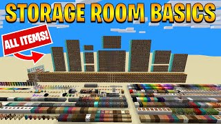 How to Organize All Items in your Storage Room for 118 Minecraft [upl. by Naimaj]