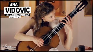 Ana Vidovic  The Adagio BWV 1001 by J S Bach  SiccasGuitars Konzertgitarre Klassische Gitarre [upl. by Collete]