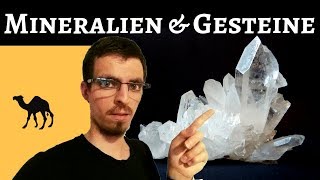 Mineralien und Gesteine  Was ist der Unterschied Und welche Gesteinsarten gibt es  Tobias Huhn [upl. by Dnomaid821]