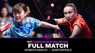 FULL MATCH  Satsuki Odo vs Mima Ito  WS QF  WTTMontpellier 2024 [upl. by Aeduj638]