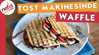 Tost Makinesinde Waffle Nasıl Yapılır [upl. by Eugnimod]