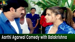 Aarthi Agarwal Comedy with Balakrishna  Palanati Brahmanaidu Movie Scenes SriBalajiMovies [upl. by Ayokal]