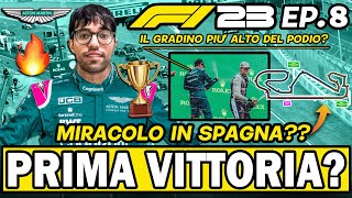 LA PRIMA VITTORIA DELLA CARRIERA GARA INCREDIBILE IN SPAGNA F1 23 CARRIERA PILOTA EP8 [upl. by Ahsimet478]