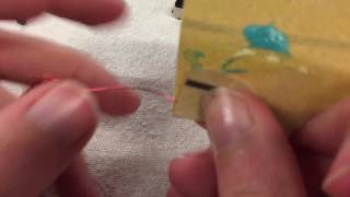 Sandpapering magnet wire to remove enamel [upl. by Mahgem78]