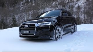 Audi Q3 Quattro  Details and Snow Driving [upl. by Sylado]