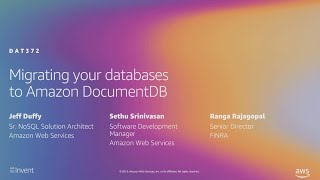 AWS reInvent 2019 Migrating your databases to Amazon DocumentDB DAT372 [upl. by Farver121]