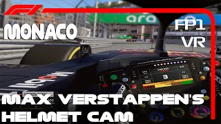 Max Verstappen Onboard Practice GRAND PRIX DE MONACO VR F123 [upl. by Princess]