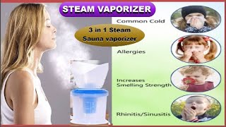 How To Use All in One Warm Steam Vaporizer Machine For Cough And Cold Demo In Telugu [upl. by Aihsram]