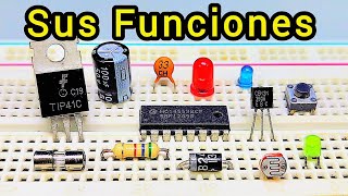 🔴 FUNCIONES de los COMPONENTES ELECTRÓNICOS más IMPORTANTES 🔴 [upl. by Ricarda85]