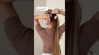 Tutorial 4 fuzzy socks 🧦 hairstyle easycurls hairtok easyhair hairtutorial voluminouscurls [upl. by Ijok]