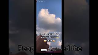 People watched the angel in the sky 😱 Amen gr8atest youtube amen angel shorts anime [upl. by Wendie]