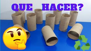 4 ideas FACILES Y HERMOSAS con tubos de papel higiénico  manualidades con tubos de cartón [upl. by Einomrah671]