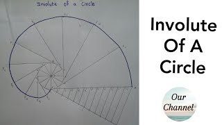 Involute of a Circle  Engineering Drawing [upl. by Delos]