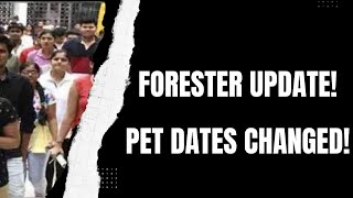 FORESTER EXAM UPDATE PETPST date changed [upl. by Mita]