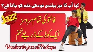 How to Unsubscribe jazz all Packages  Deactivate jazz all services [upl. by Mossman]