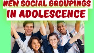 NEW SOCIAL GROUPINGS IN ADOLESCENCE childdevelopment childpsychology  ADOLESCENT PERIOD [upl. by Epp]