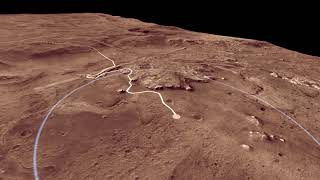 Mars 2020 Landing Site Jezero Crater Flyover [upl. by Herring]