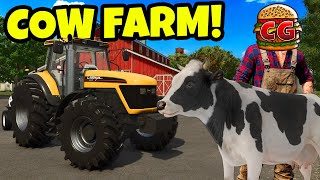 I Started a Cow Farm to Make BIG PROFIT in Farming Simulator 25 [upl. by Yvaht285]