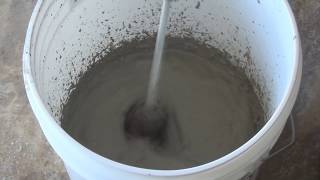 Demonstration Super Plasticizer with Ultrafine Cement [upl. by Jermain]