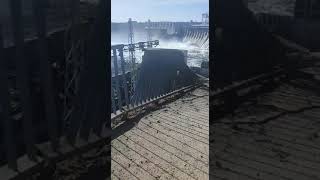 DNIEPER HYDROELECTRIC POWER STATOIN DniproGES after an attack 22032024 by russian missilies 💔 [upl. by Ahsael669]