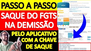 PASSO A PASSO DE COMO SACAR O FGTS DA RESCISÃO E A MULTA DO FGTS ONLINE PELO APLICATIVO [upl. by Aicelf]