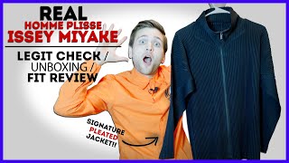 LEGIT ISSEY MIYAKE Pleated Jacket  How to tell  unboxing amp fit review [upl. by Aloysius]