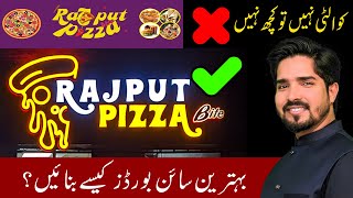 Top Quality 3D Signboards for Shops in Lahore Pakistan  3D Signboard for Rajput Pizza amp Sweets [upl. by Berneta326]