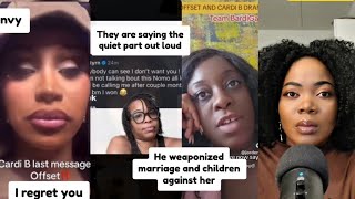 Viral Reactions to Cardi B amp Offset Drama Youre my Baby mama I won🤔 [upl. by Derr]